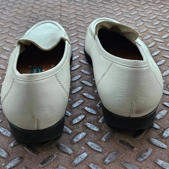 Easy Spirit Women Shoes White Leather Slip On Loafer Shoes Size 10 2A - Picture 4 of 9